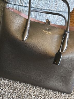 kate spade New York Bronze Leather Tote Bag